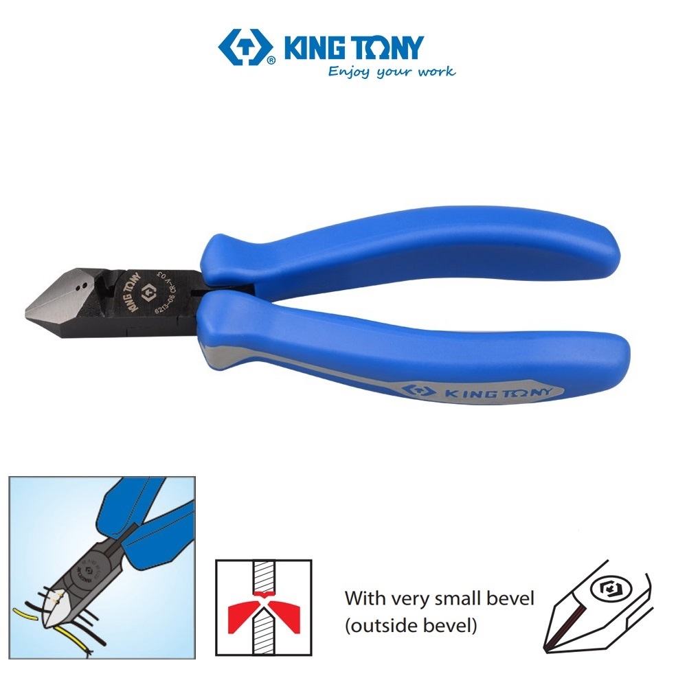 Kìm Cắt Tuốt Dây Điện Kingtony 6213-06 163mm