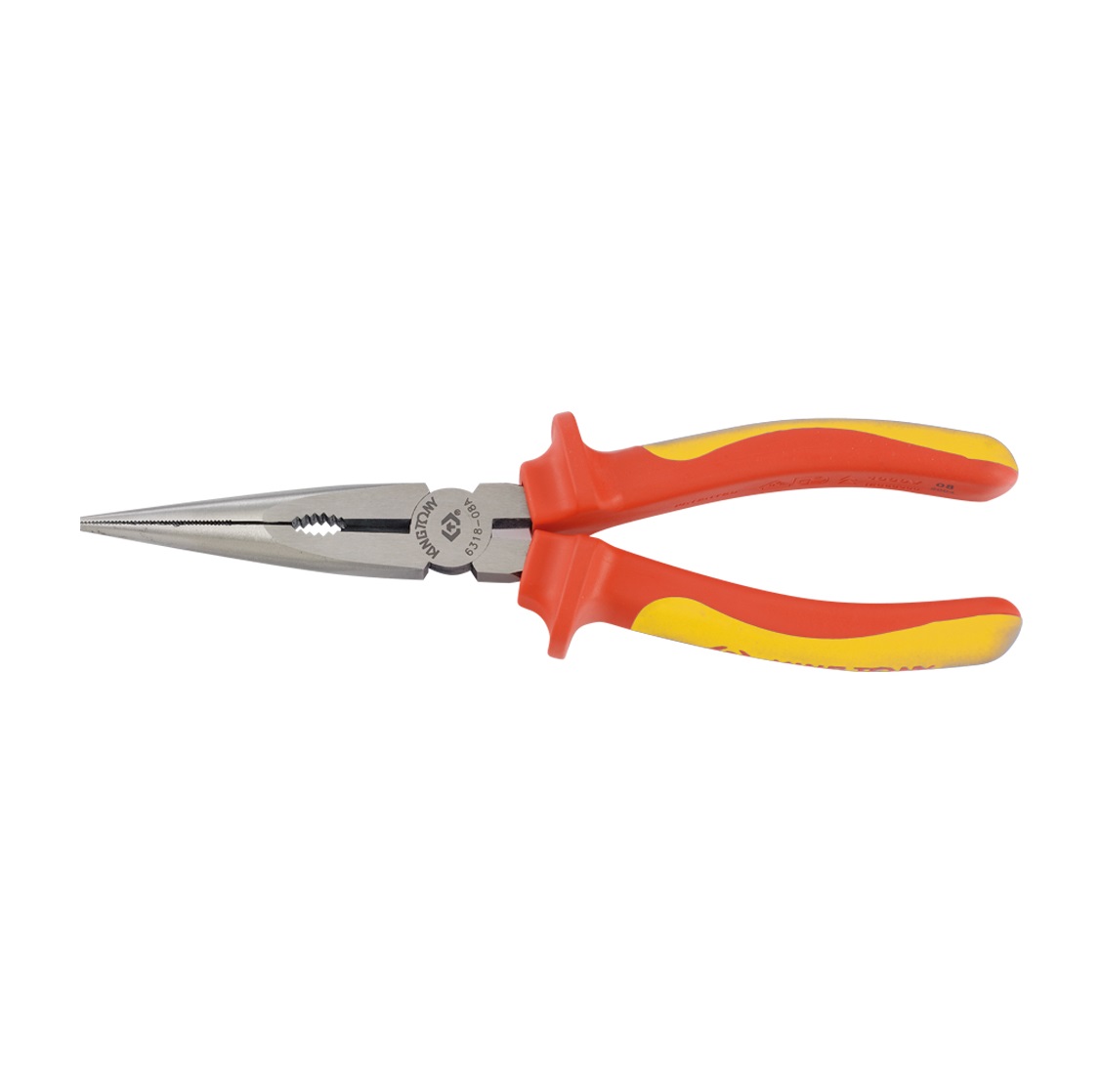 Kìm Mỏ Nhọn Cách Điện VDE 1000V Kingtony 6318-08A