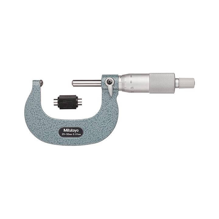 Panme Đo Ngoài Đo Thành Ống Mitutoyo 115-216 25-50mm/0.01mm (2 đầu cầu)