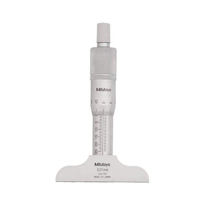 Panme Đo Sâu Mitutoyo 128-102 Đế 101.6mm (0-25mm/0.01mm)