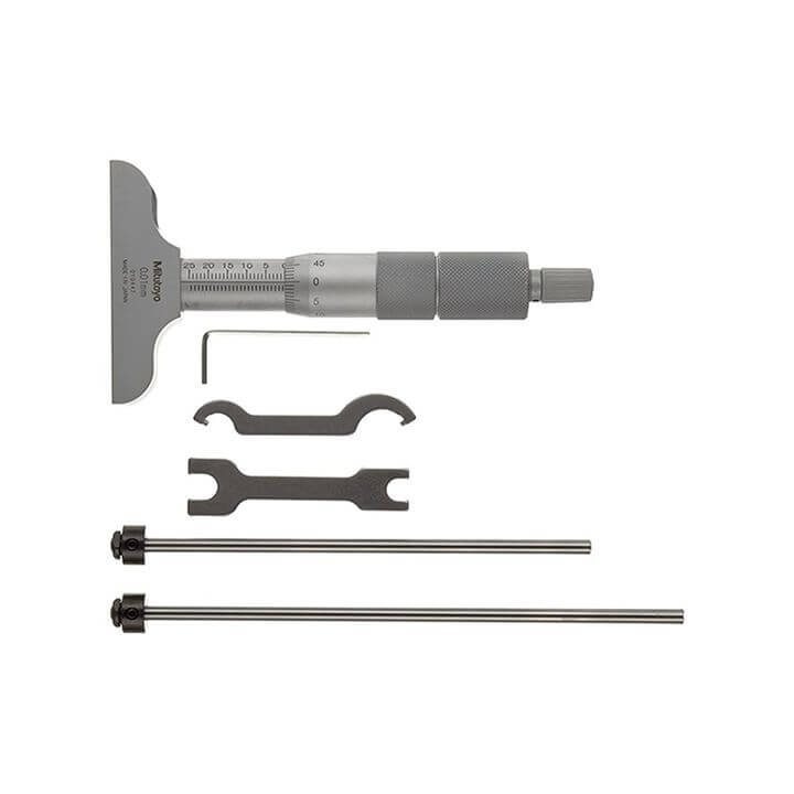 Panme Đo Sâu Mitutoyo 129-109 Đế 63.5mm (0-50mm/0.01mm)