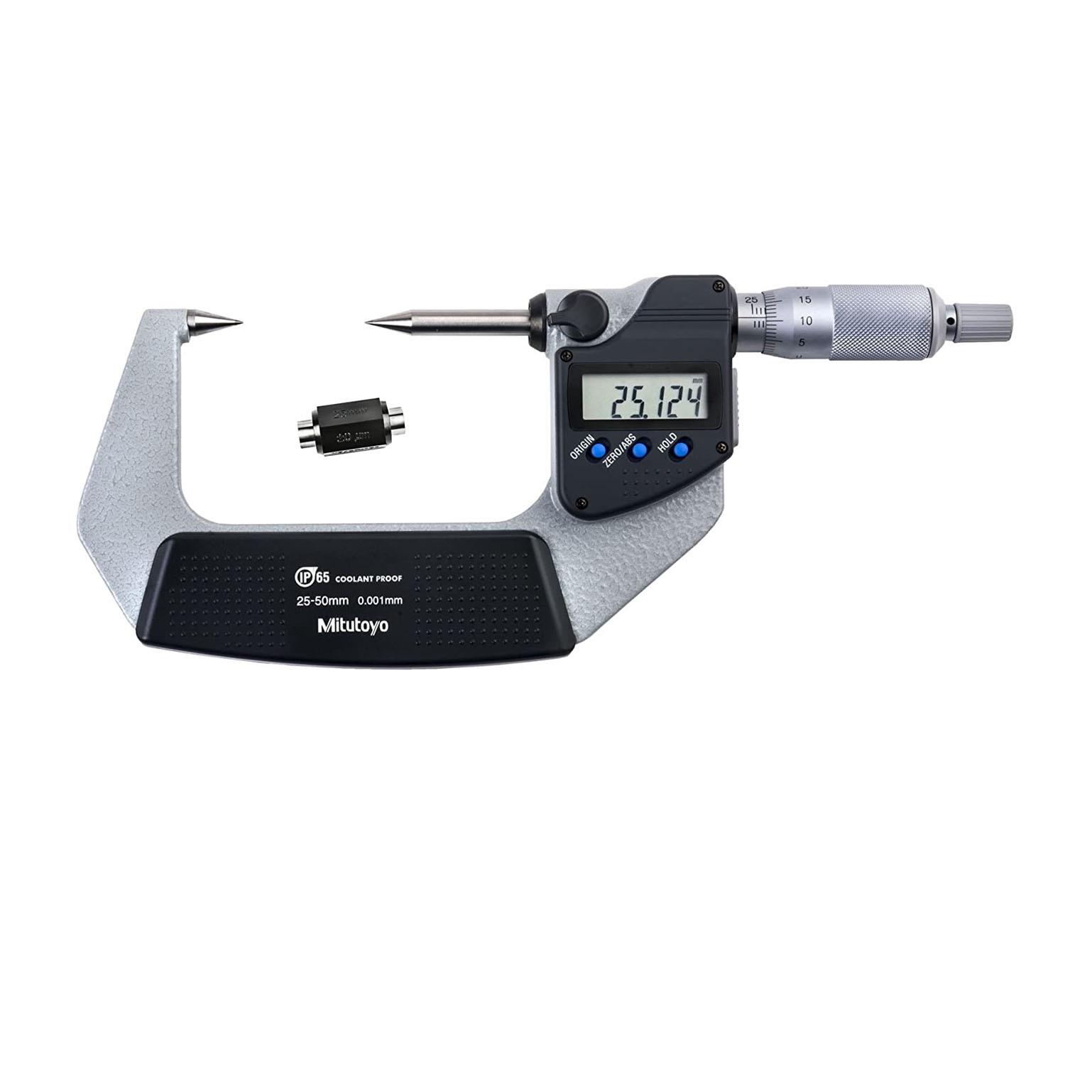 Panme Điện Tử Đo Ngoài Đầu Nhọn Mitutoyo 30 độ 342-262-30 (25-50mm/ 0.001mm)