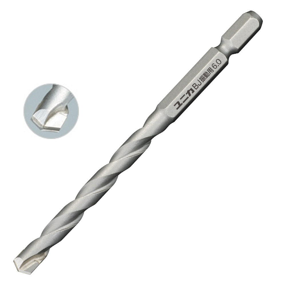 Mũi Khoan Bê Tông Phi 6 Unika BJ6.0x100 (Chuôi Lục Giác Loại BJ)