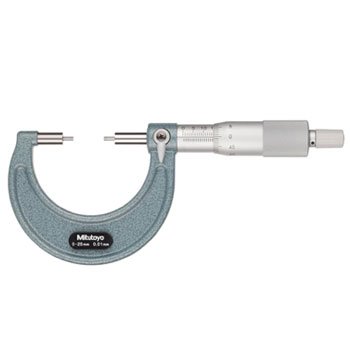 Panme Đo Ngoài Đầu Nhỏ Đo Rãnh Mitutoyo 111-215 (0-25mm/0.01mm)
