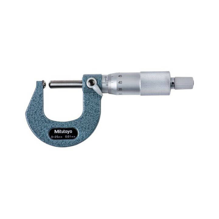 Panme Đo Ngoài Đo Thành Ống Mitutoyo 115-215 0-25mm/0.01mm (2 đầu cầu)