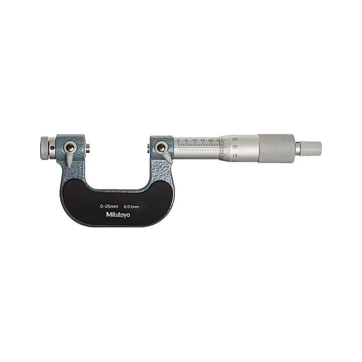 Panme Đo Ren Cơ Khí Mitutoyo 126-125 (0-25mm/ 0.01mm) (không đầu đo)