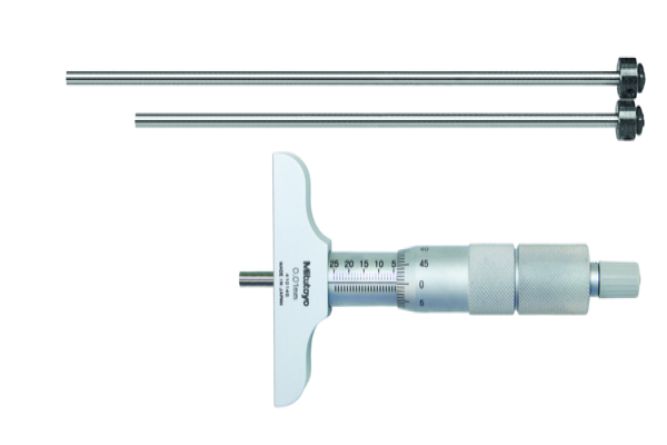 Panme Đo Sâu Mitutoyo 129-112 Đế 63.5mm (0-150mm/0.01mm)