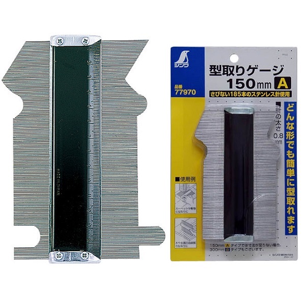 Thước Dưỡng Đo Biên Dạng 150mm Shinwa 77970