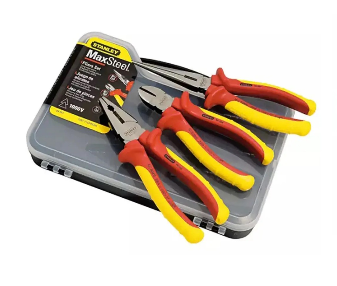 Bộ Kìm Cách Điện VDE Stanley 84-011 (3 Chi Tiết)