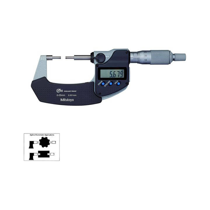 Thước Panme Điện Tử Mitutoyo 331-251-30 Đo Ngoài (0-25mm/0.001mm)